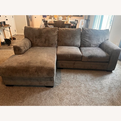Used Dark Gray Comfy Couch Pillows Included for sale on AptDeco