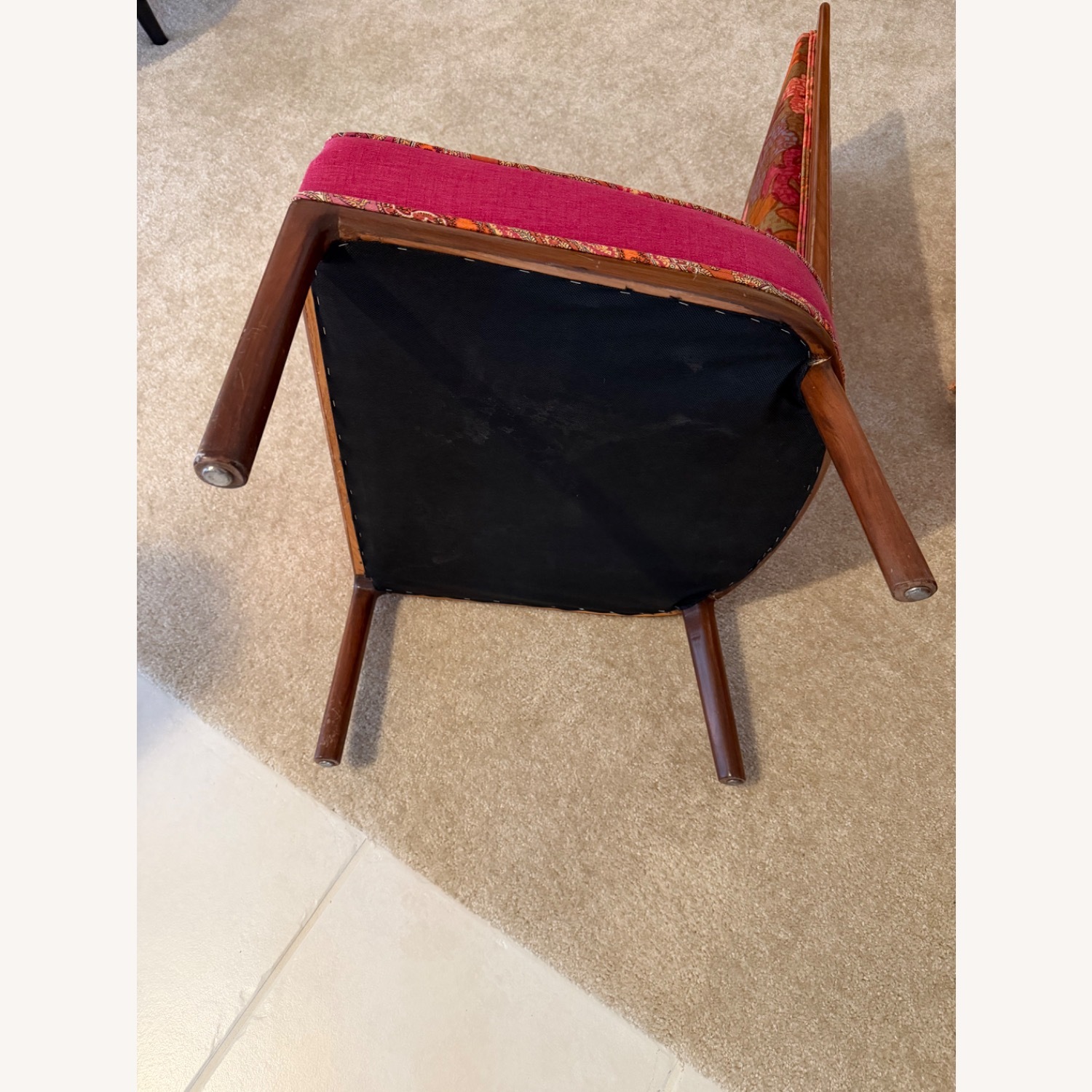 Designer Mid Century Modern Floral Chairs (3) - image-6