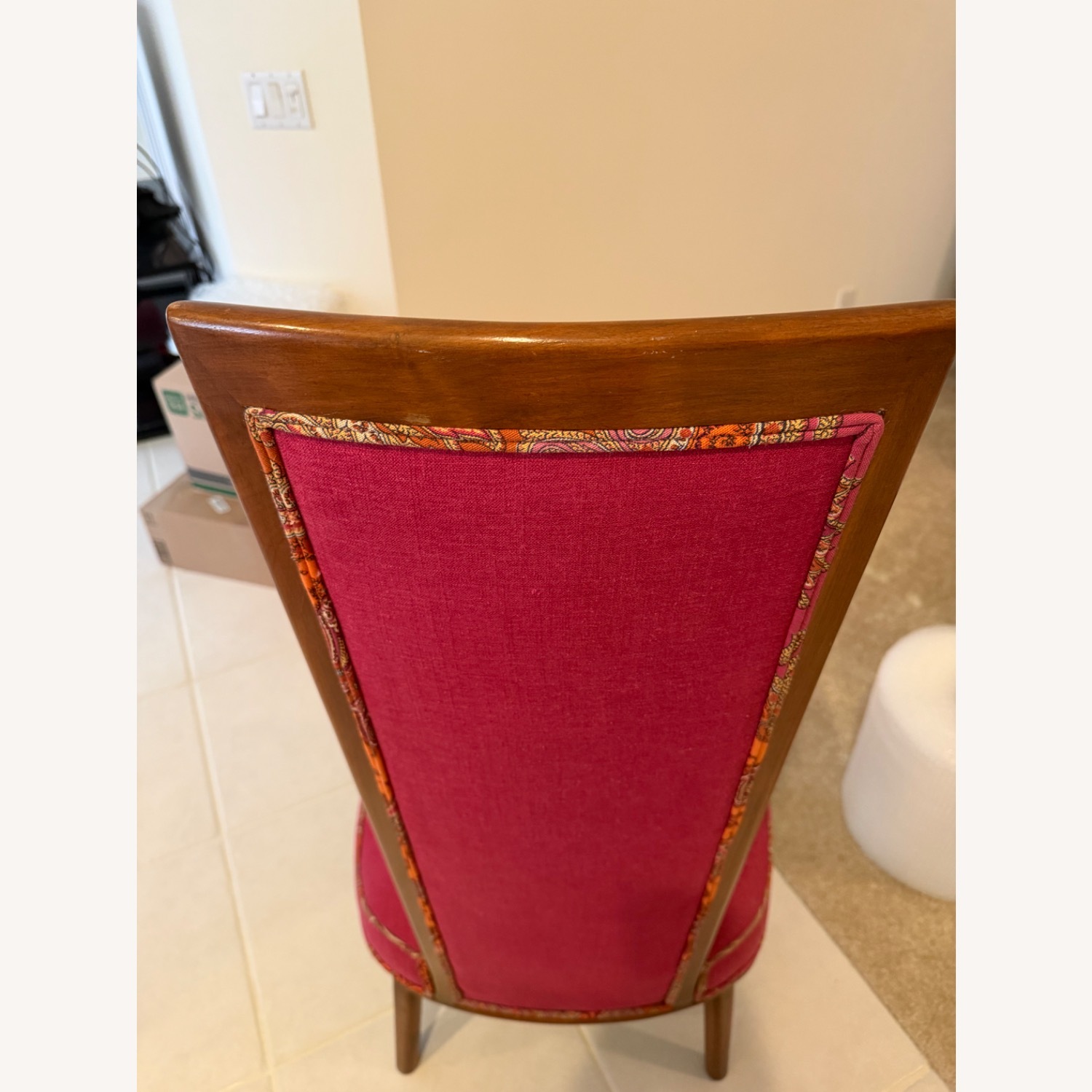 Designer Mid Century Modern Floral Chairs (3) - image-7