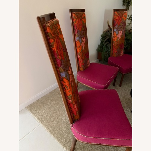 Used Designer Mid Century Modern Floral Chairs (3) for sale on AptDeco