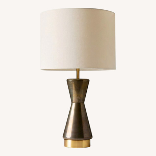 Used West Elm Metalized Glass USB Table Lamp (27") for sale on AptDeco