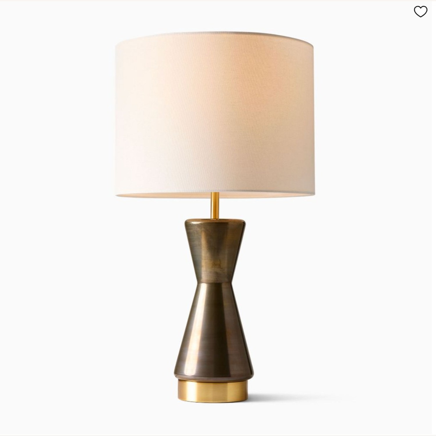 West Elm Metalized Glass USB Table Lamp (27") - image-7