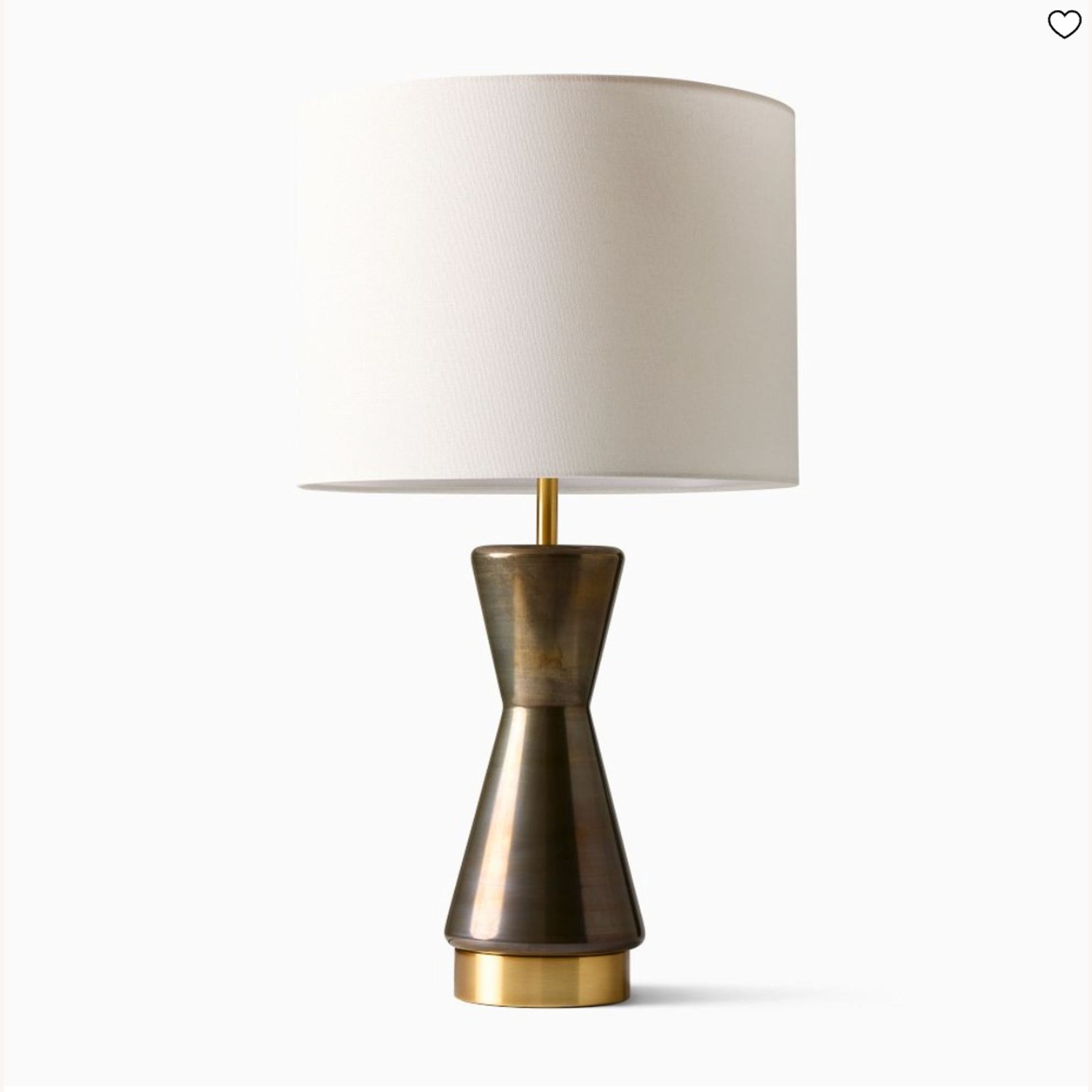 West Elm Metalized Glass USB Table Lamp (27") - image-8