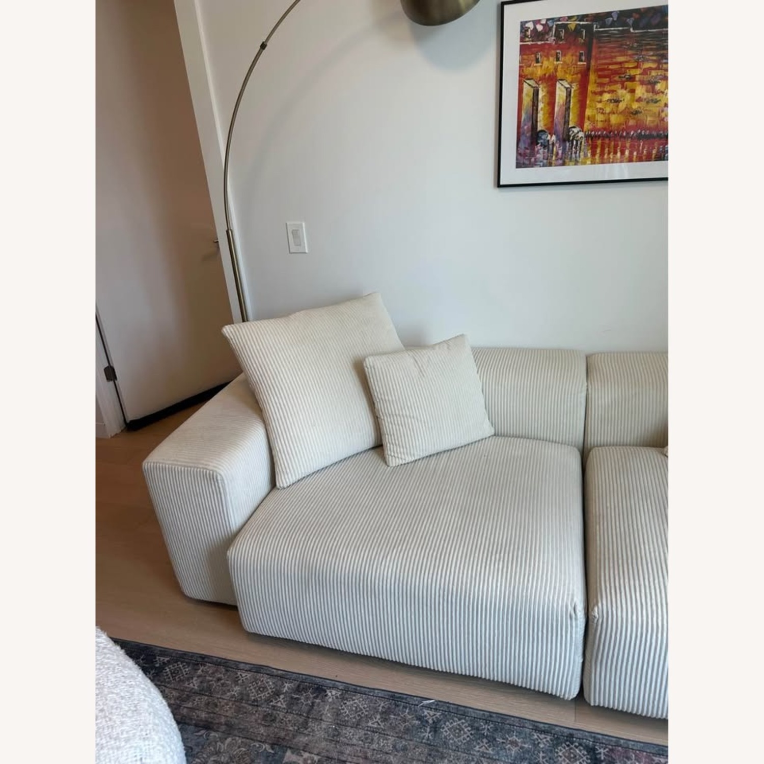Wayfair Nikodemos White 2 Piece Sectional - image-2