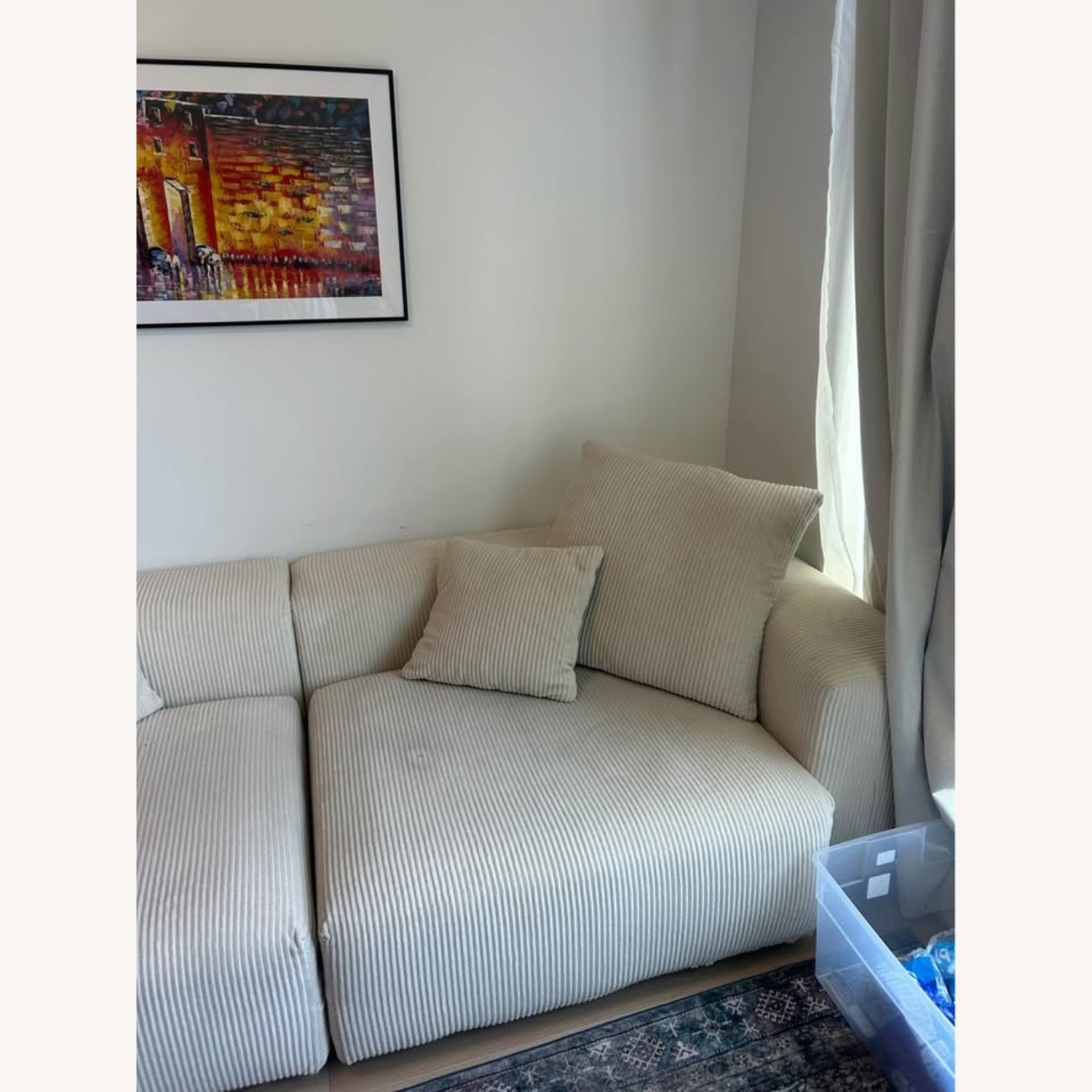 Wayfair Nikodemos White 2 Piece Sectional - image-3
