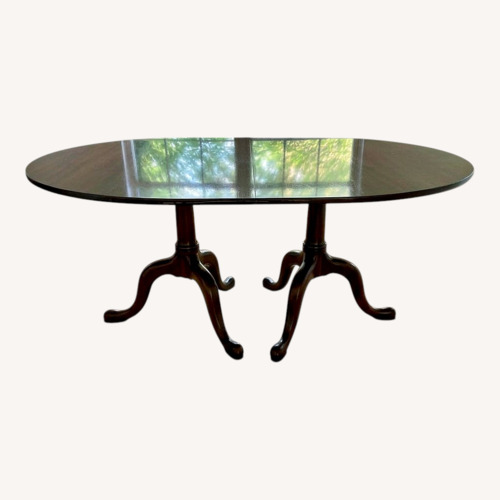 Used Vintage Solid Mahogany Oblong Dining Table for sale on AptDeco
