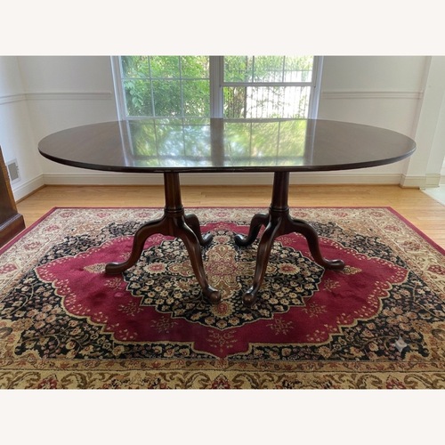 Used Vintage Solid Mahogany Oblong Dining Table for sale on AptDeco