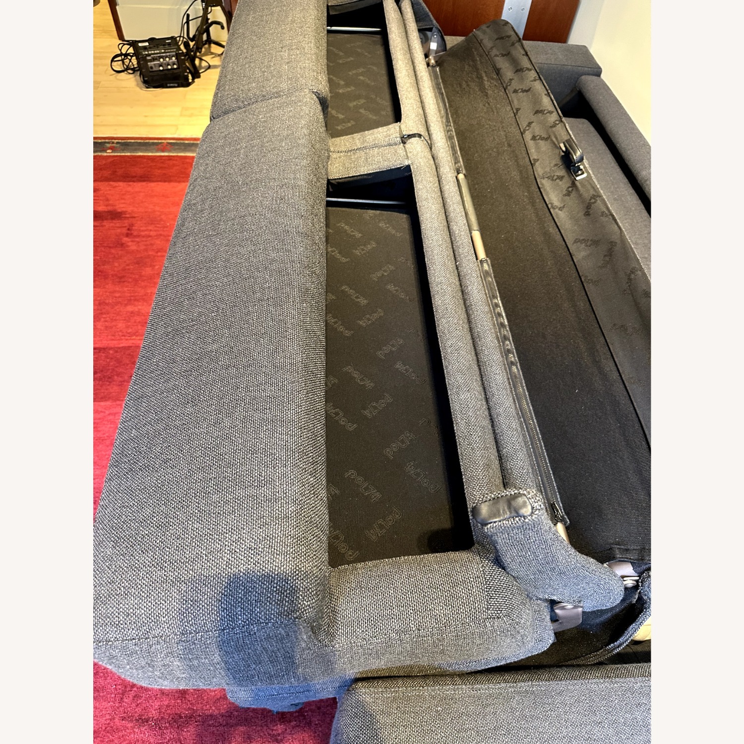 Scott Jordan Gray Queen Sleeper Sofa - image-13