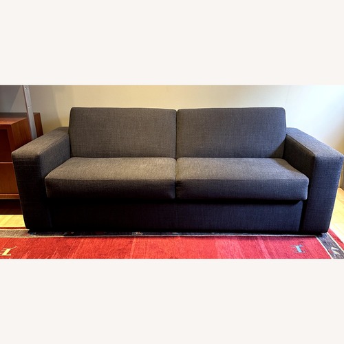 Used Scott Jordan Gray Queen Sleeper Sofa for sale on AptDeco