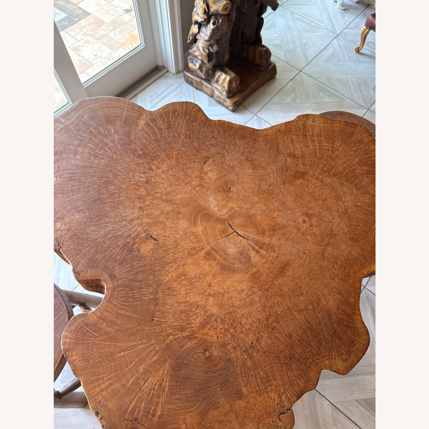 Live Edge Wood Pub Table & Stools - image-1