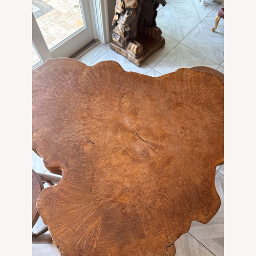Used Live Edge Wood Pub Table & Stools for sale on AptDeco