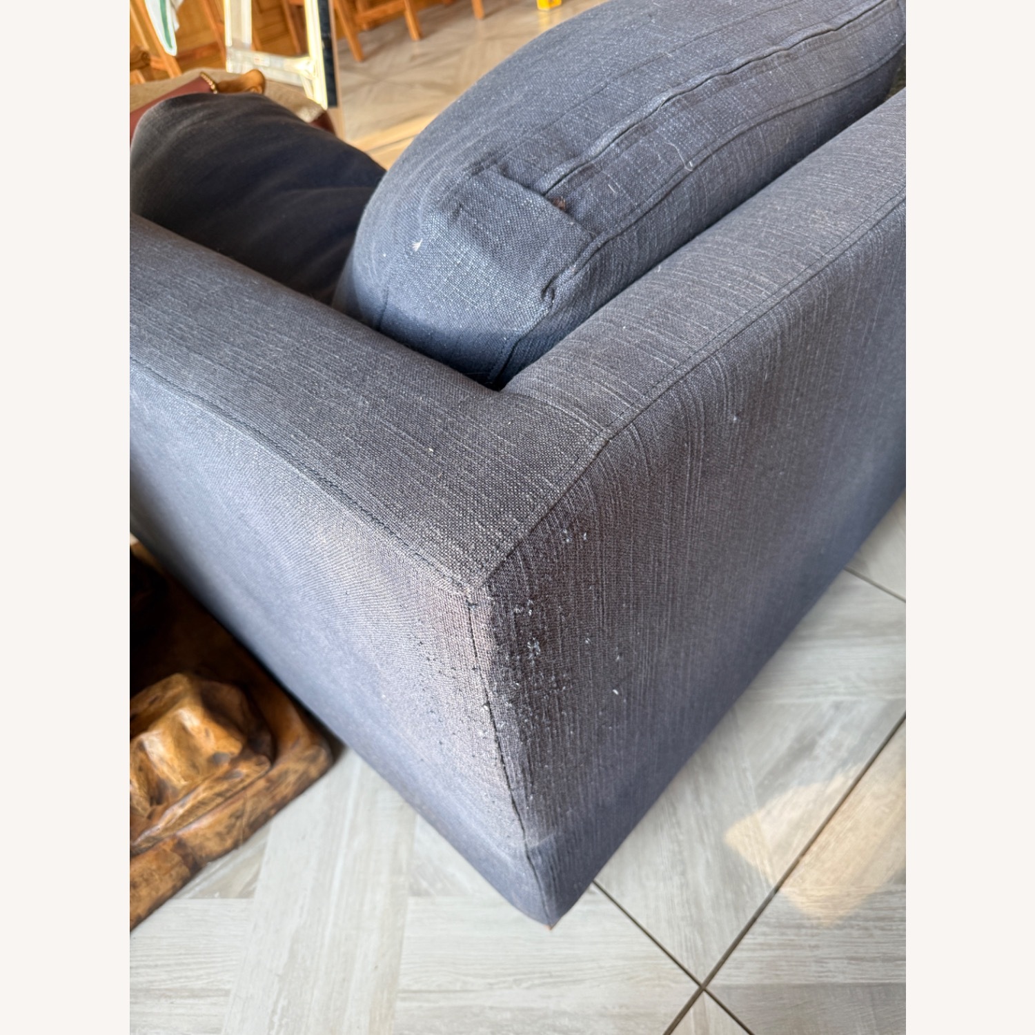 Anthropologie Blue 2 Piece Sectional - image-13