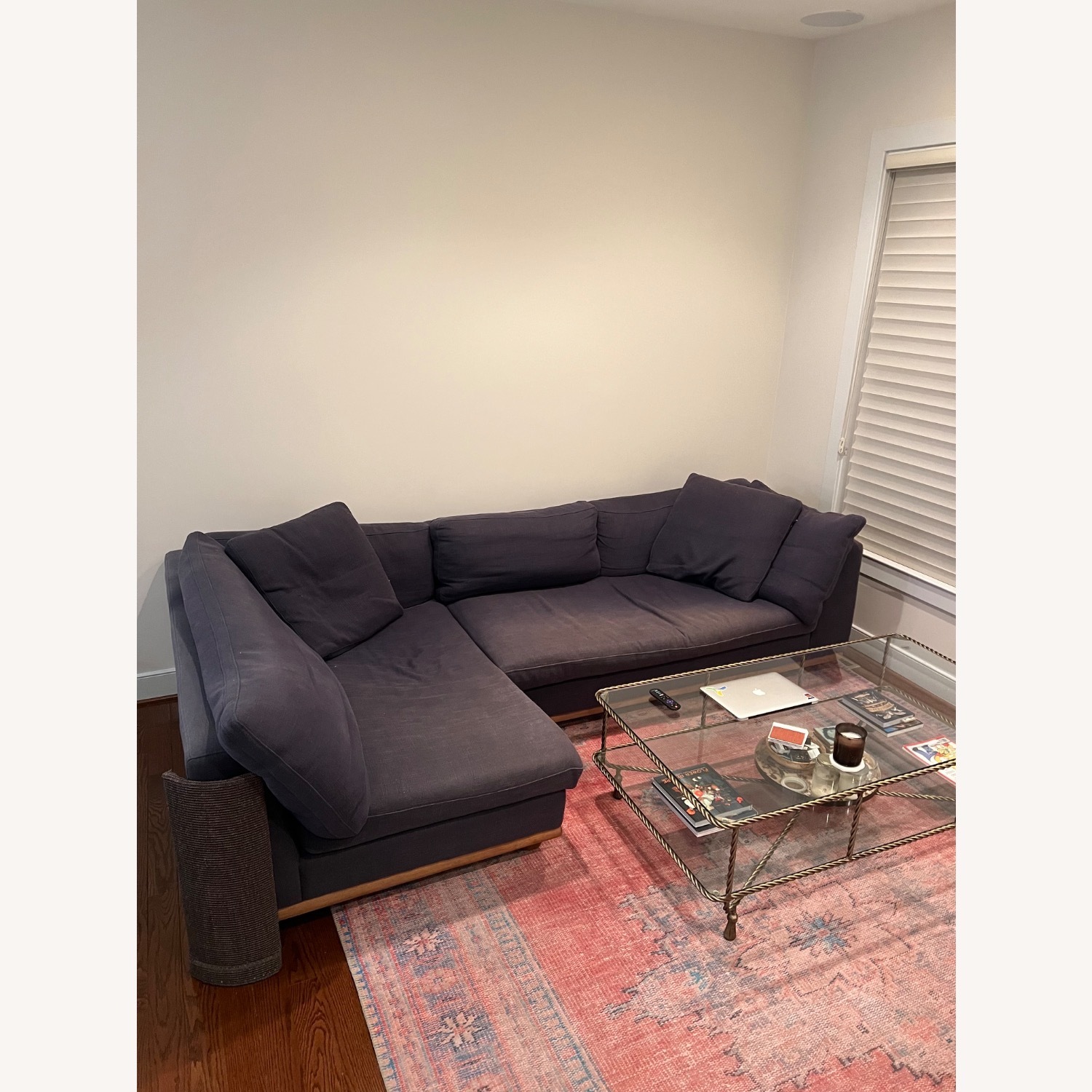 Anthropologie Blue 2 Piece Sectional - image-2