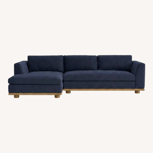 Used Anthropologie Blue 2 Piece Sectional for sale on AptDeco
