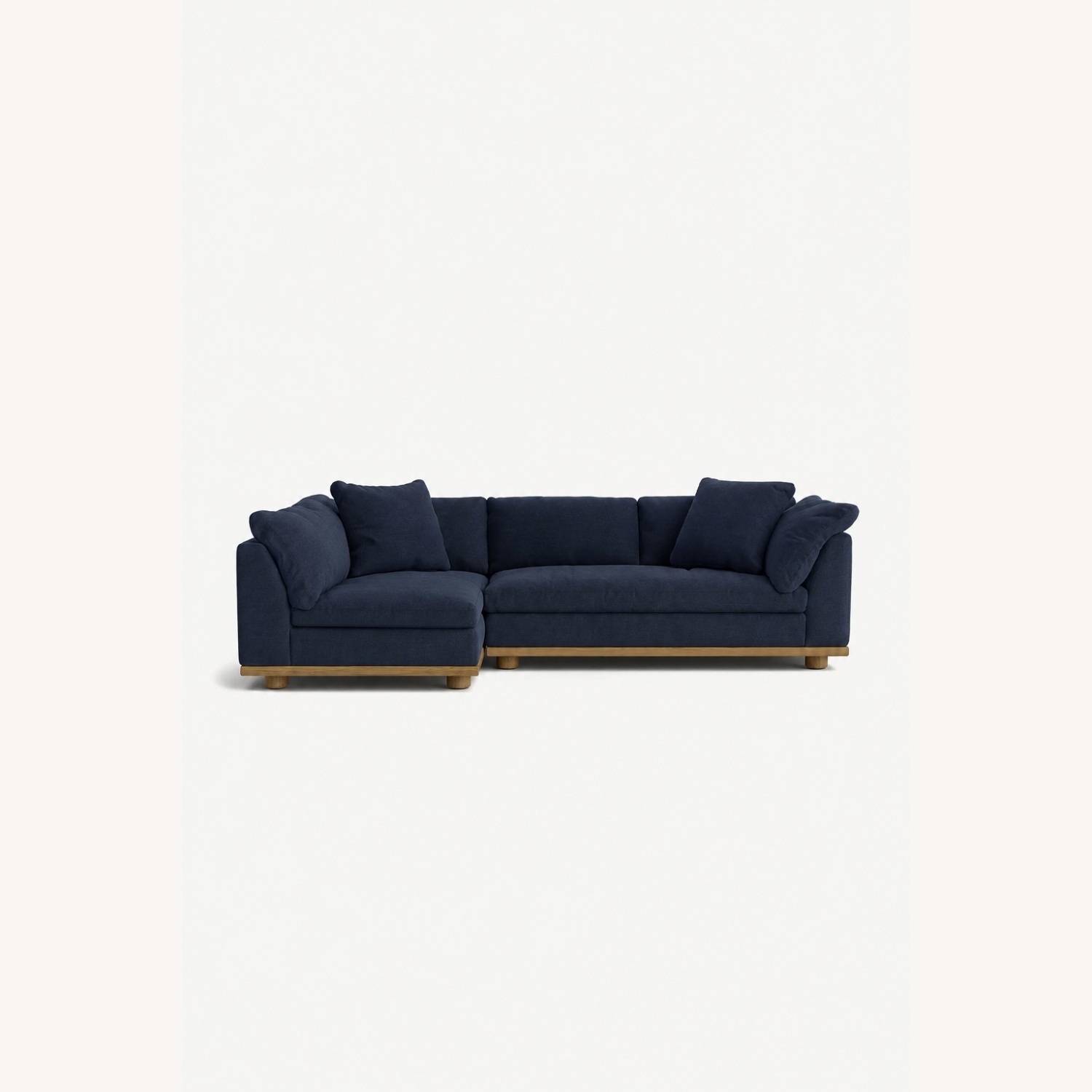 Anthropologie Blue 2 Piece Sectional - image-5