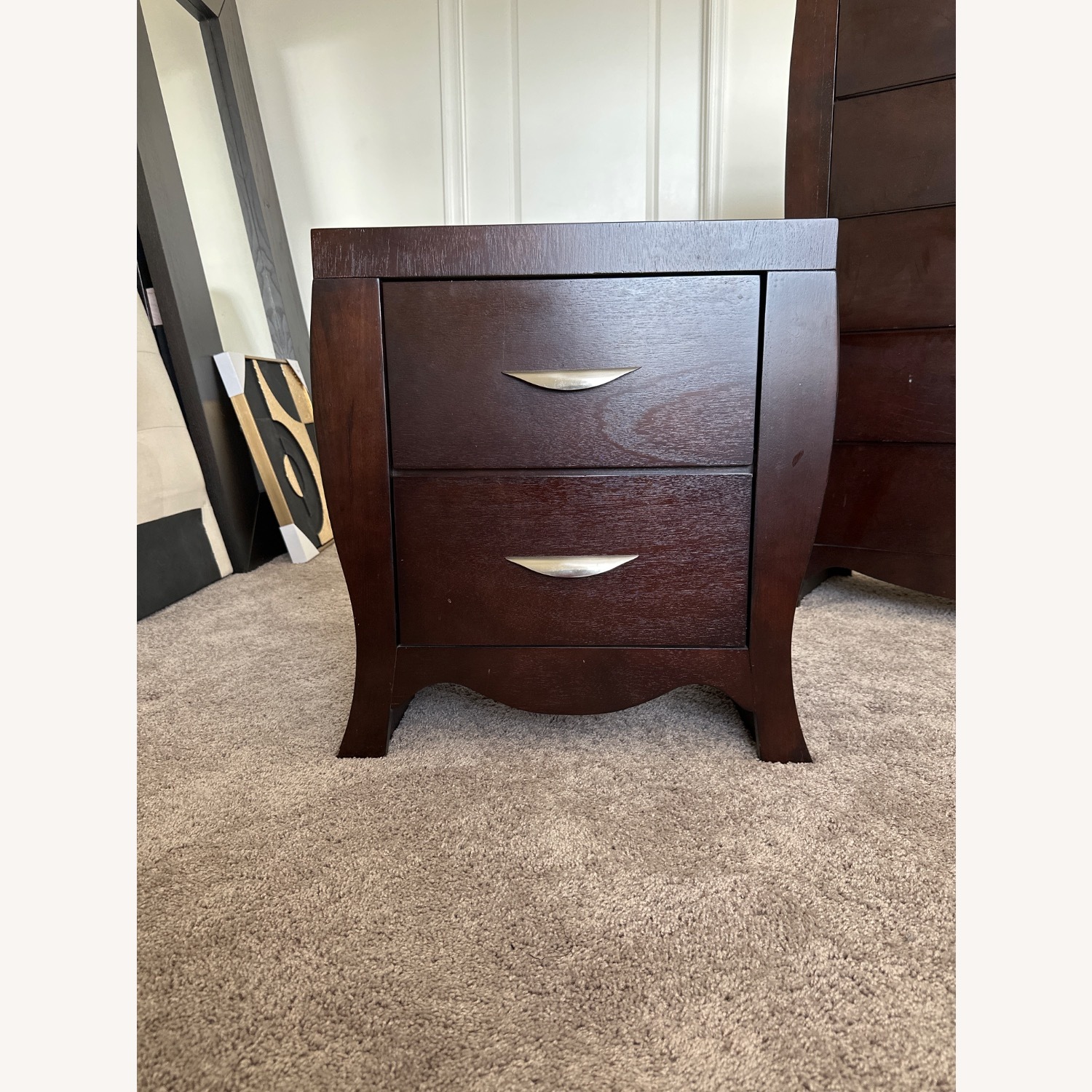 Value City Furniture Dark Brown Nightstand - image-2