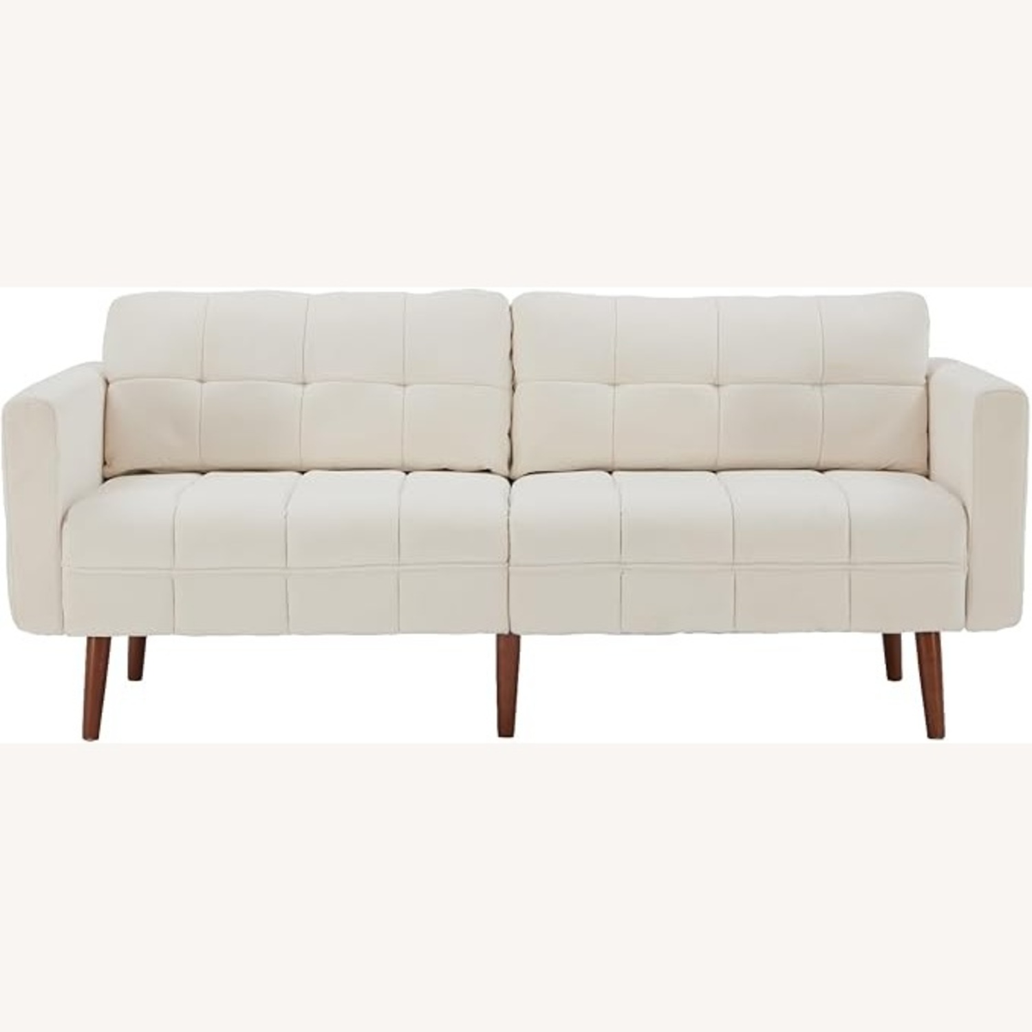 Amazon 75" Mid-Century Velvet Loveseat Sofa - image-7