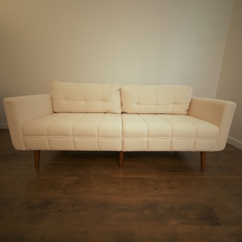 Used Amazon 75" Mid-Century Velvet Loveseat Sofa for sale on AptDeco