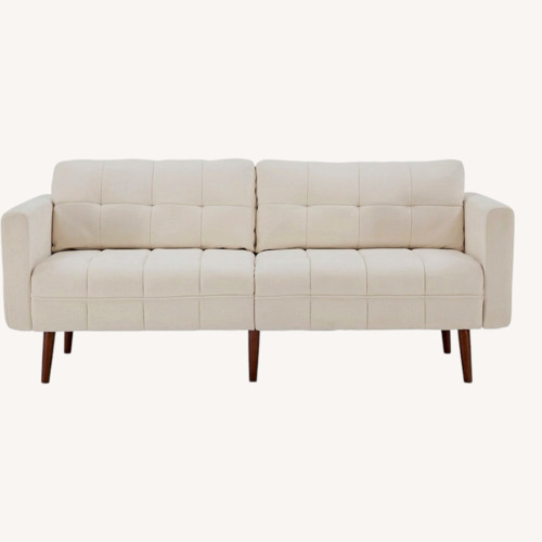 Used Amazon 75" Mid-Century Velvet Loveseat Sofa for sale on AptDeco