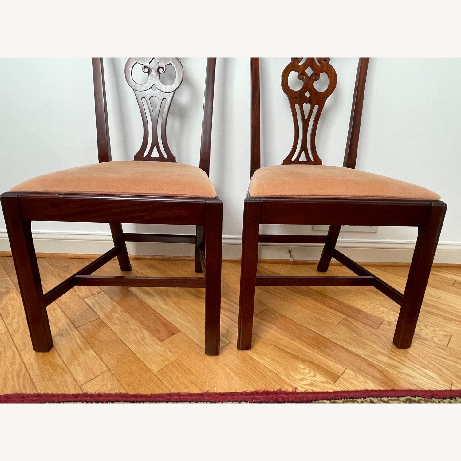 Vintage Chippendale Style Dining Chairs - image-4