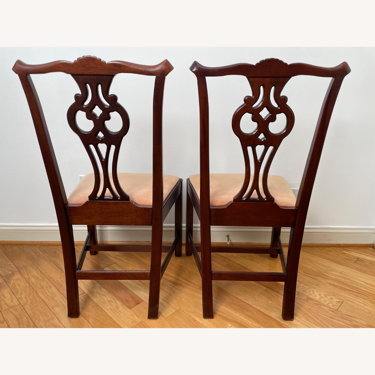 Vintage Chippendale Style Dining Chairs - image-5