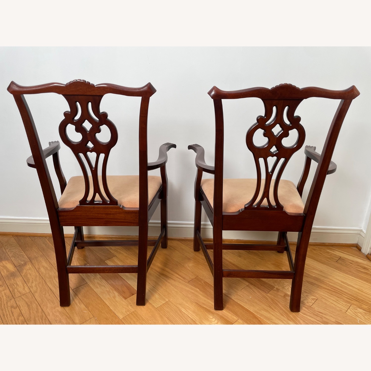 Vintage Chippendale Style Dining Chairs - image-8