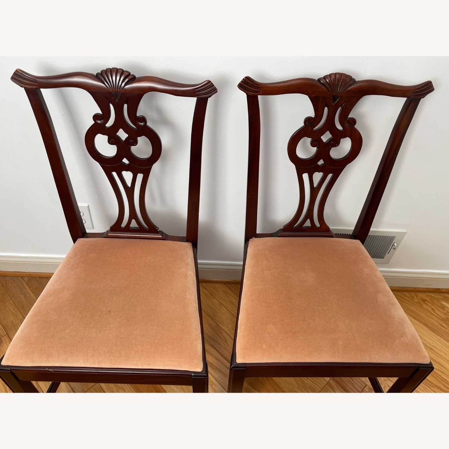 Vintage Chippendale Style Dining Chairs - image-3