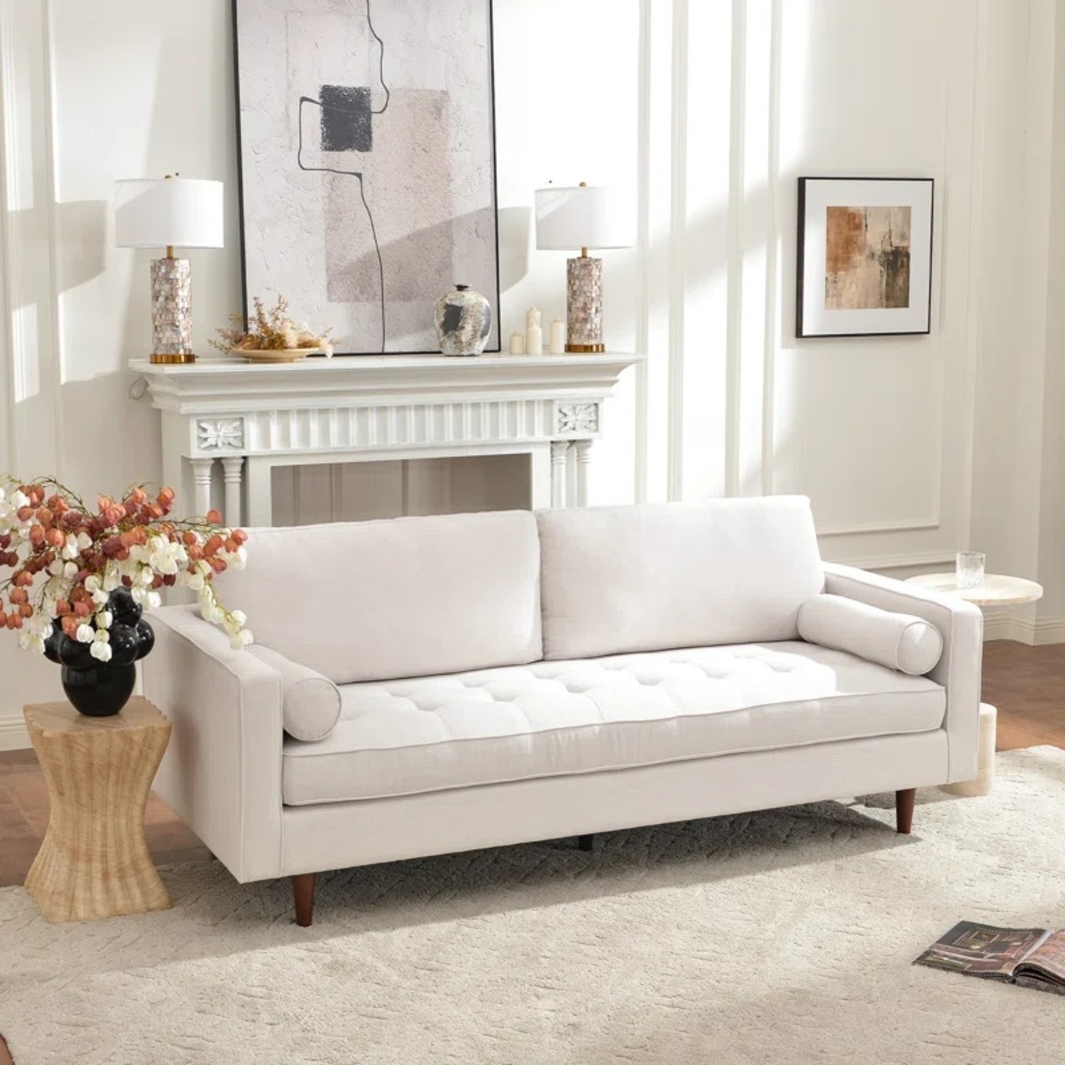 AllModern Natural Loveseat - image-5
