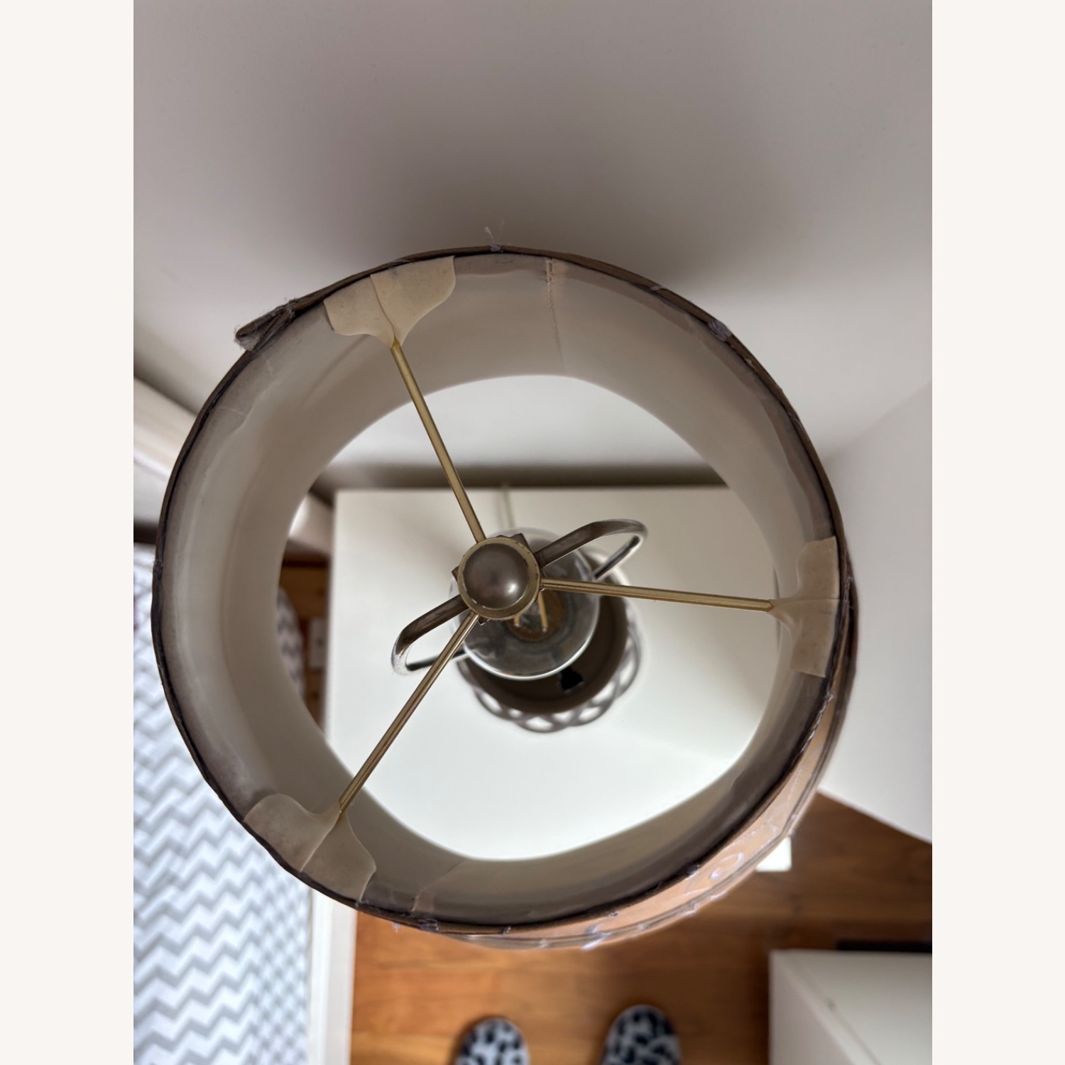 Stylish Silver Metal Table Lamps - image-4