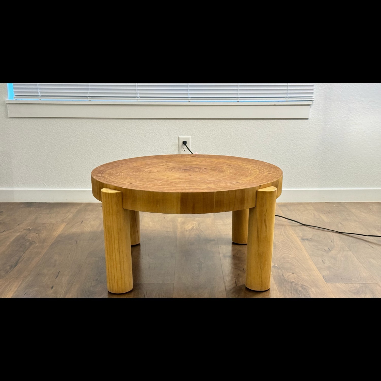 Amazon Round Wooden Coffee Table - image-1