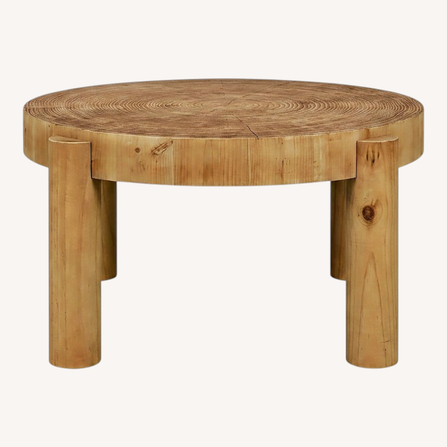 Amazon Round Wooden Coffee Table - image-0
