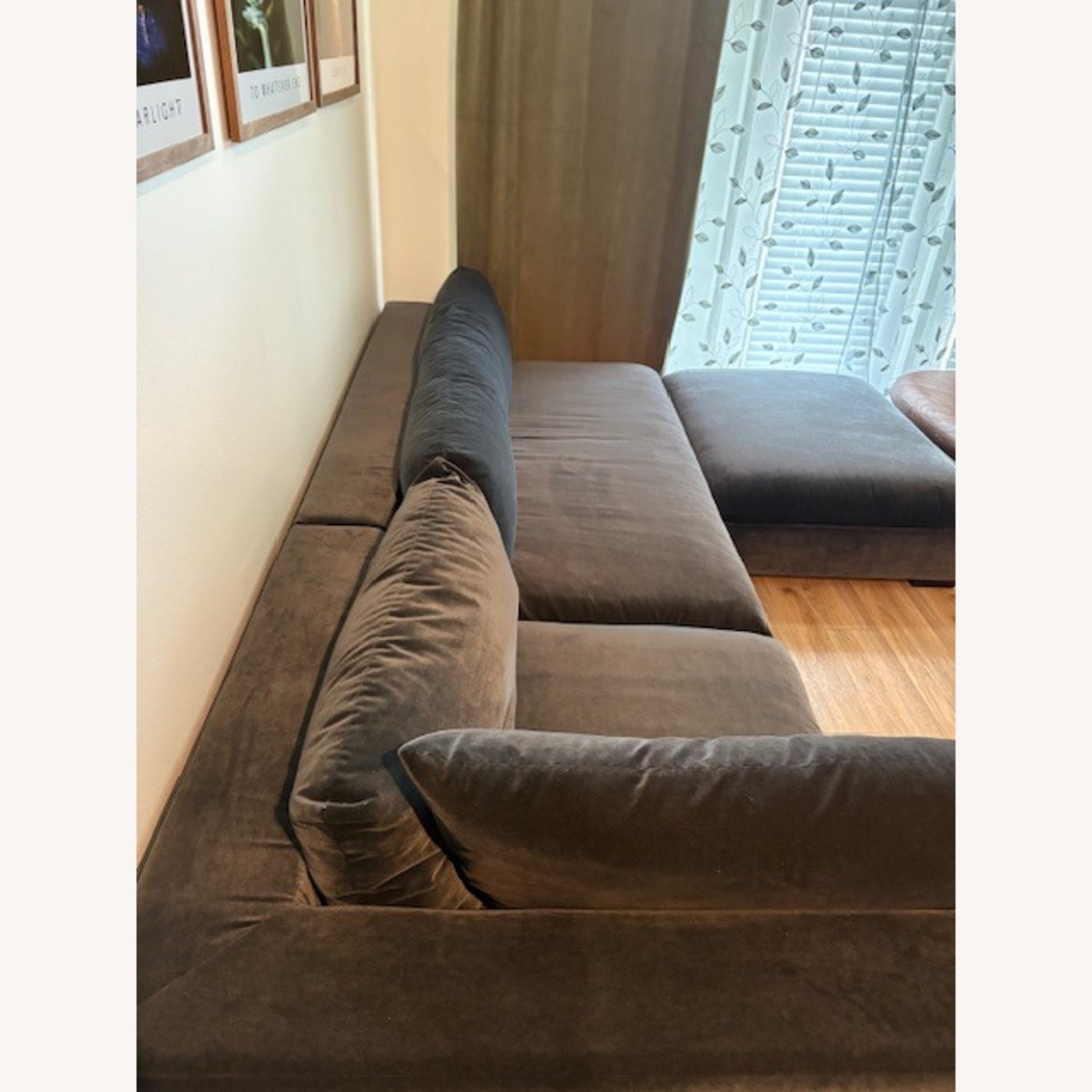 CB2 Deseo Charcoal Grey Performance Velvet - image-4