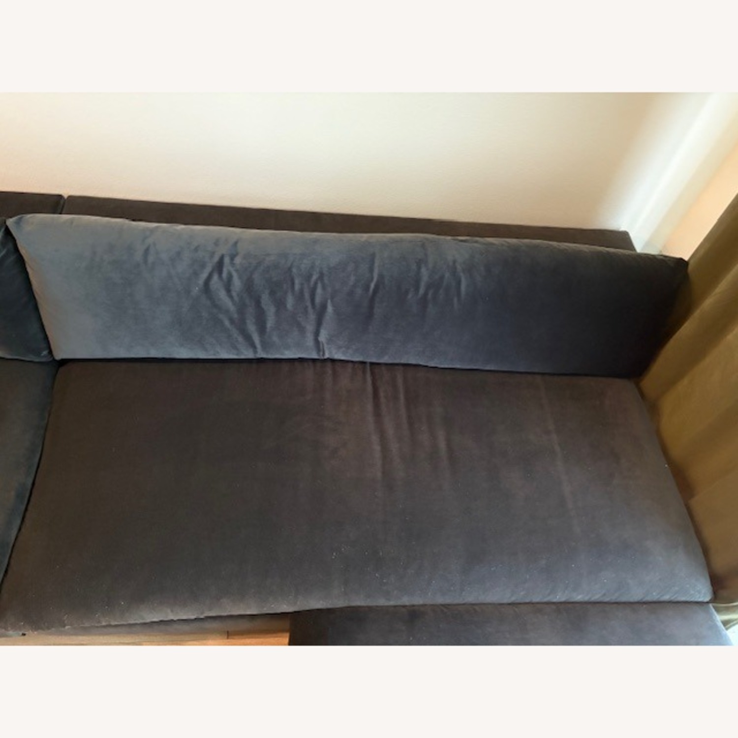 CB2 Deseo Charcoal Grey Performance Velvet - image-3