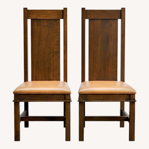 Used Dark Brown Wood Dining Chairs for sale on AptDeco