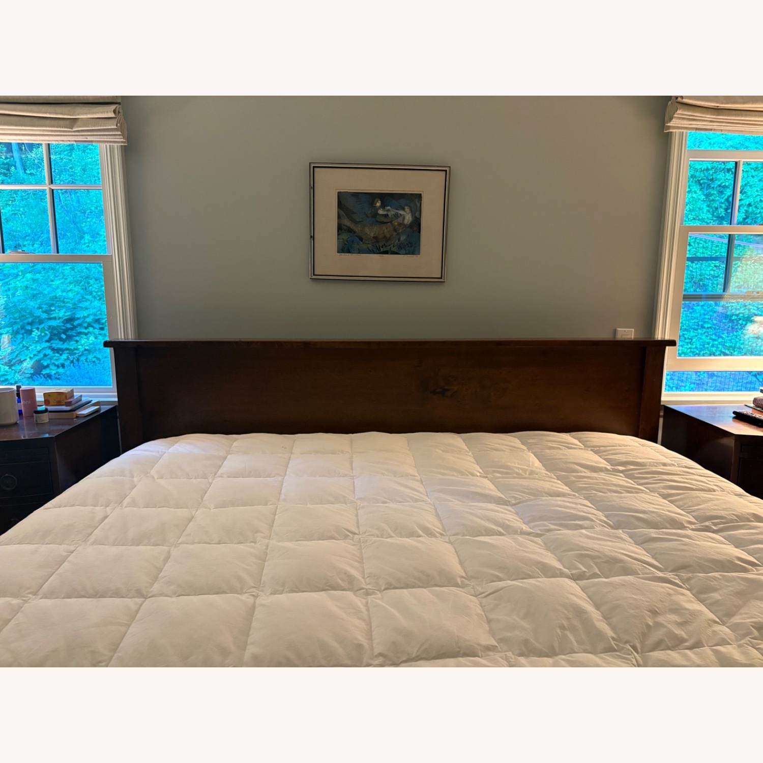 Pottery Barn Dark Brown Wood King Bed - image-2