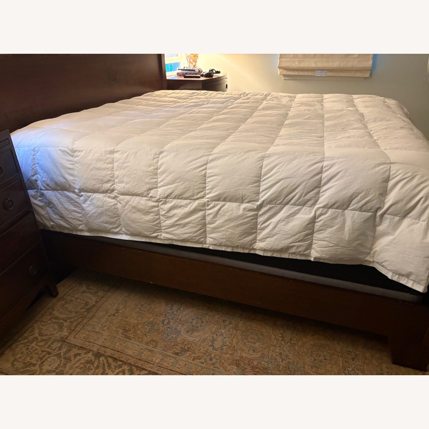 Pottery Barn Dark Brown Wood King Bed - image-1