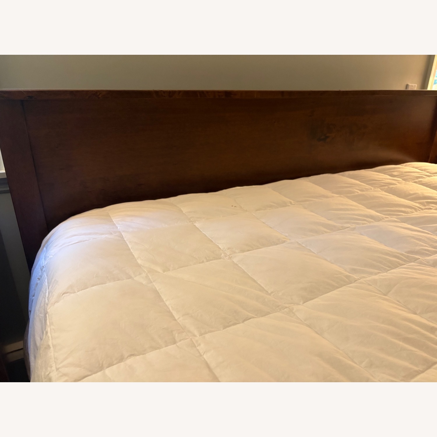 Pottery Barn Dark Brown Wood King Bed - image-5