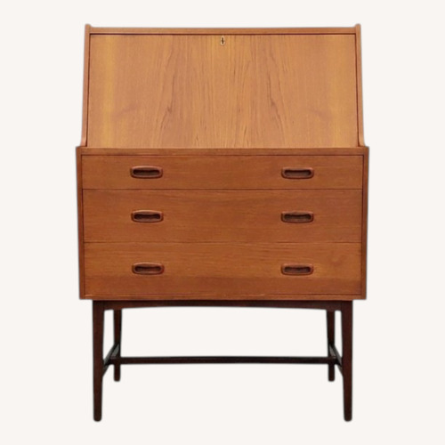 Used Vintage Mid Century Modern Teak Secretary Desk for sale on AptDeco