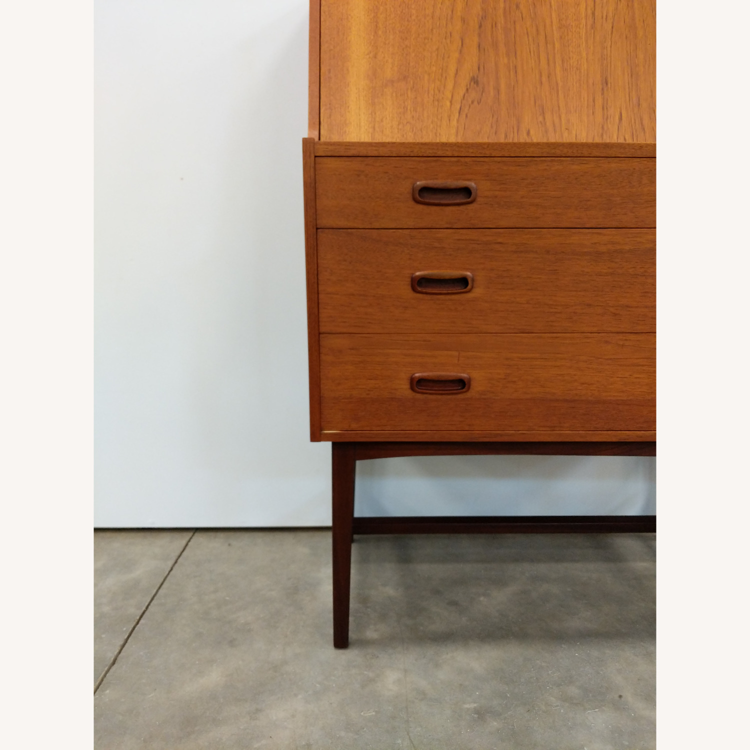 Vintage Mid Century Modern Teak Secretary Desk - image-6