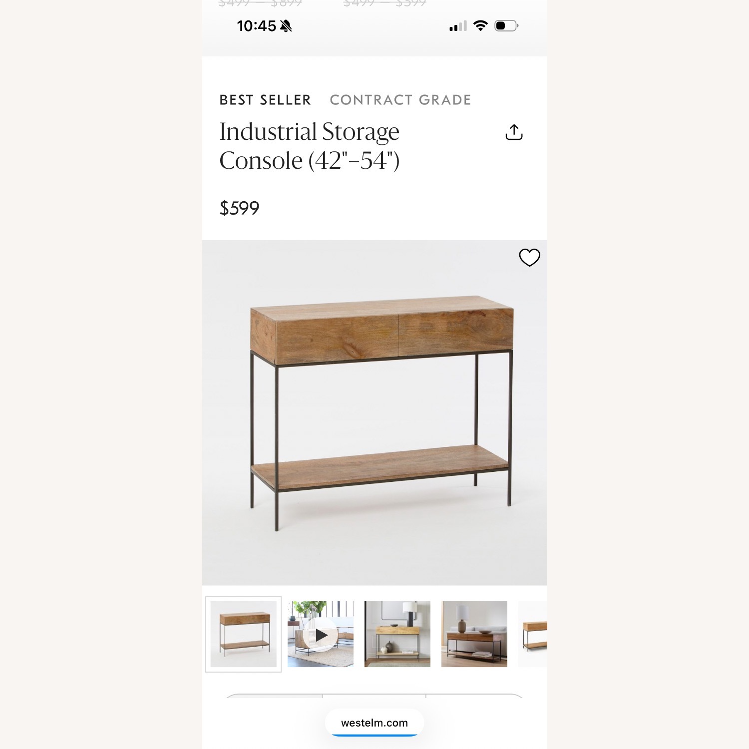 West Elm Sideboard - image-1