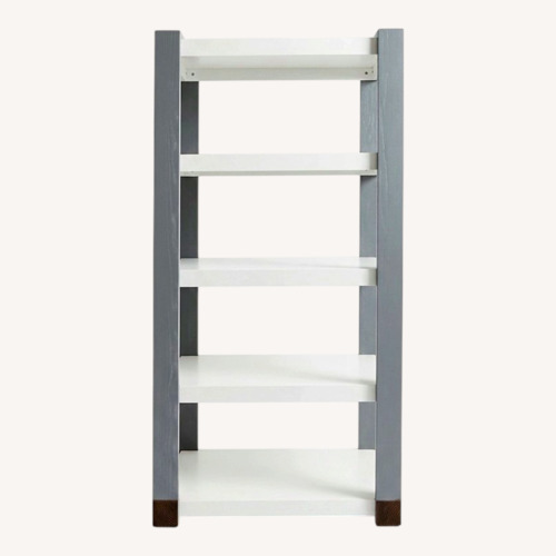 Used Duc Duc Austin Blue & White Bookshelf for sale on AptDeco