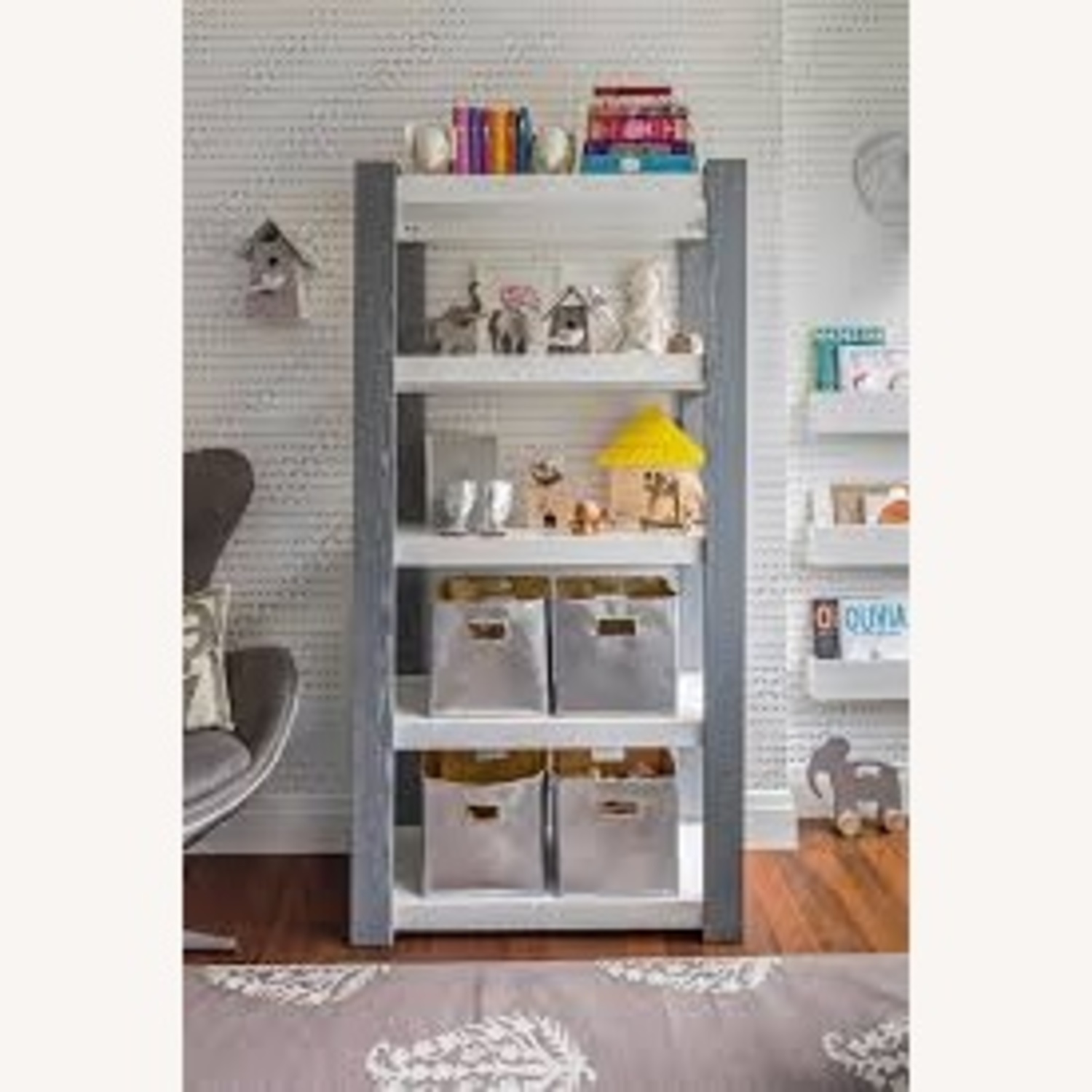 Duc Duc Austin Blue & White Bookshelf - image-11