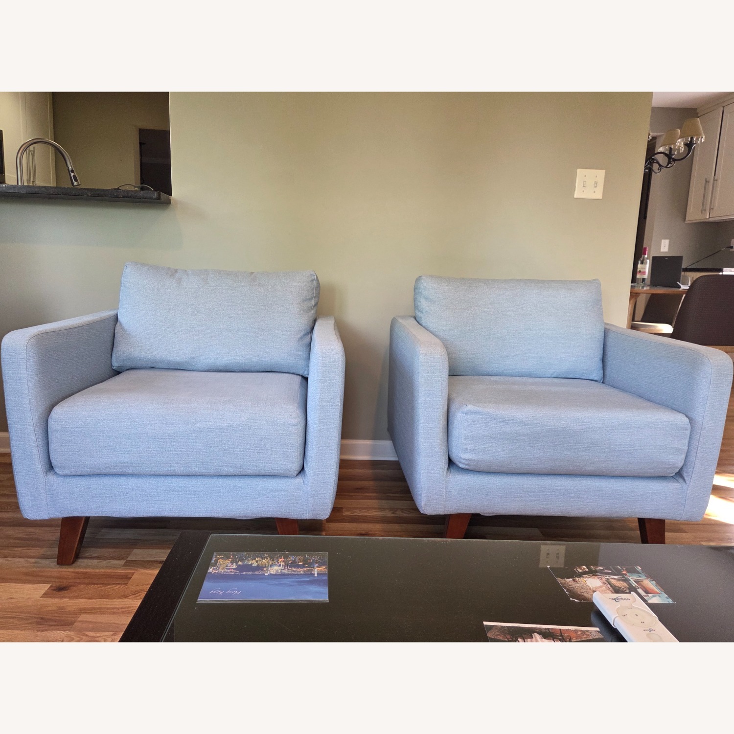 Accent Lounge Chairs Arctic Blue - image-1