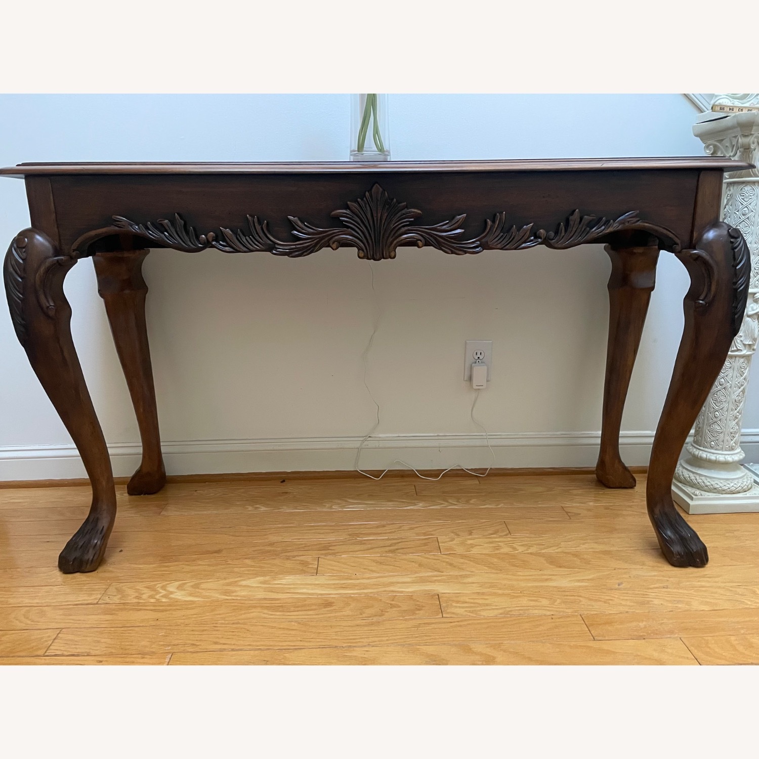 Vintage/Antique Wood Side Table - image-1
