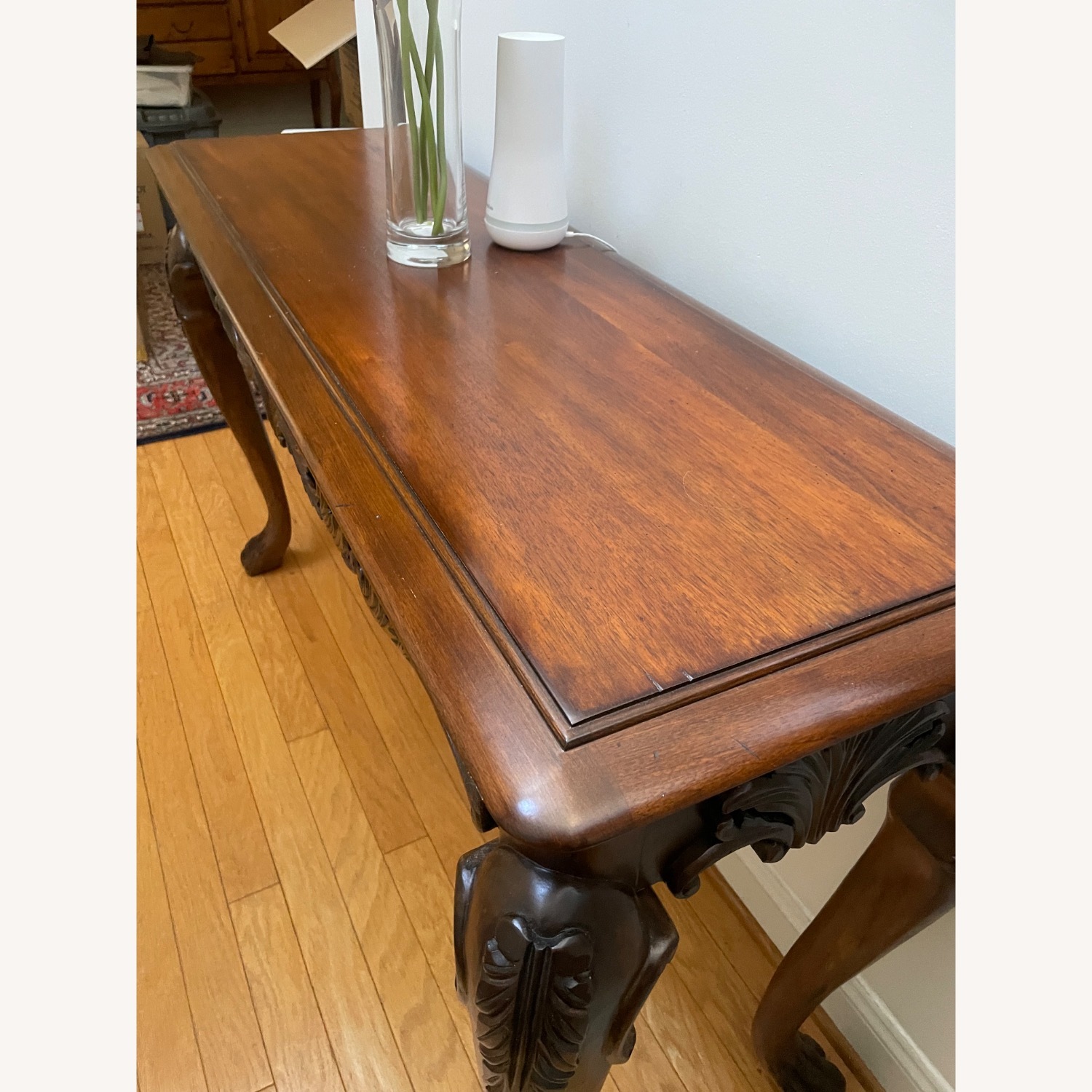 Vintage/Antique Wood Side Table - image-4