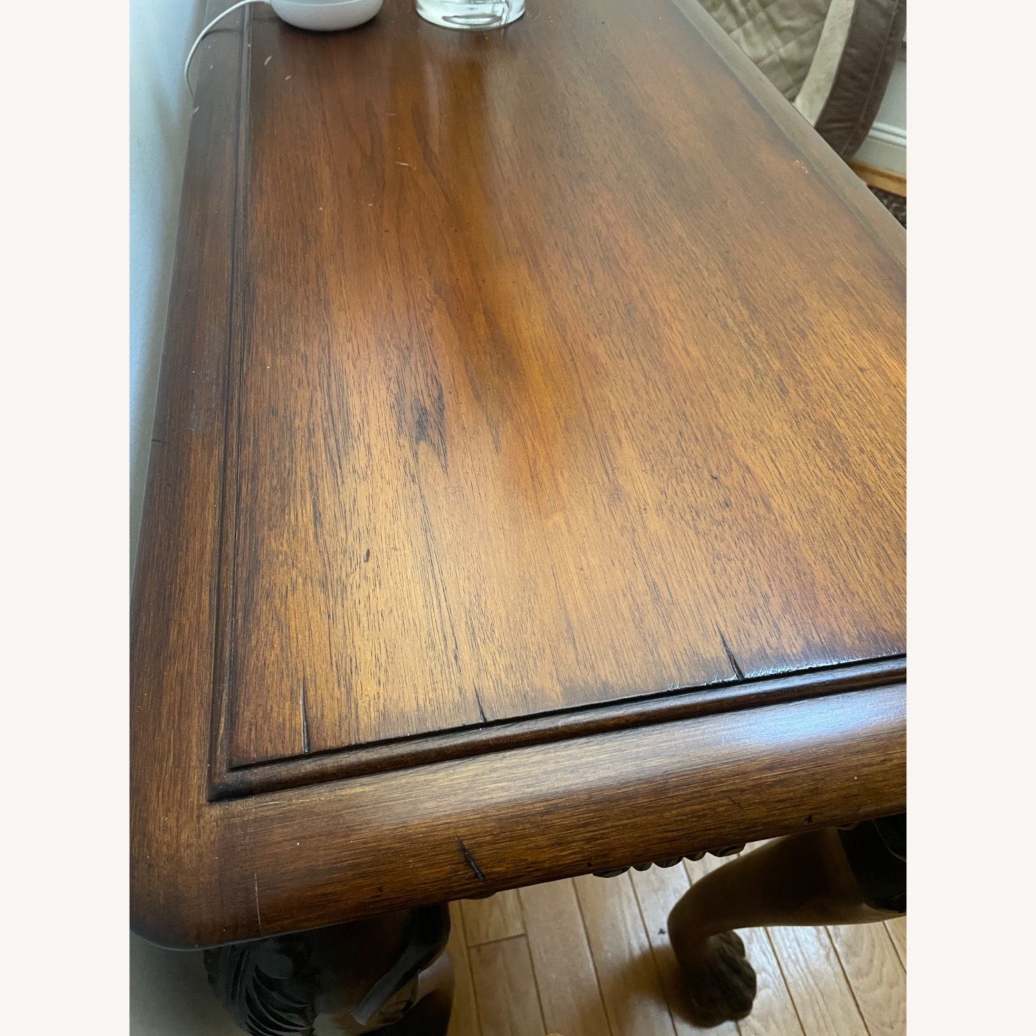 Vintage/Antique Wood Side Table - image-2