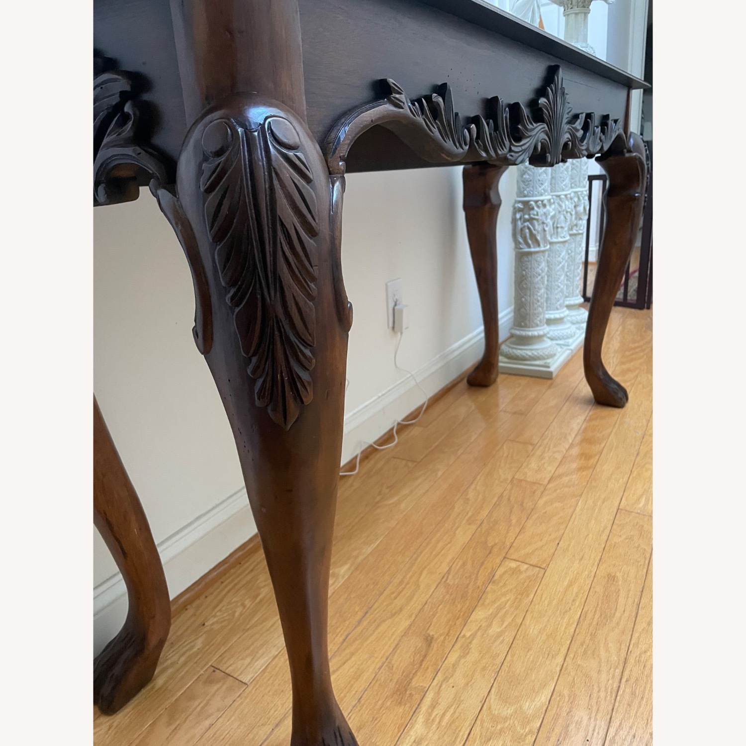 Vintage/Antique Wood Side Table - image-7