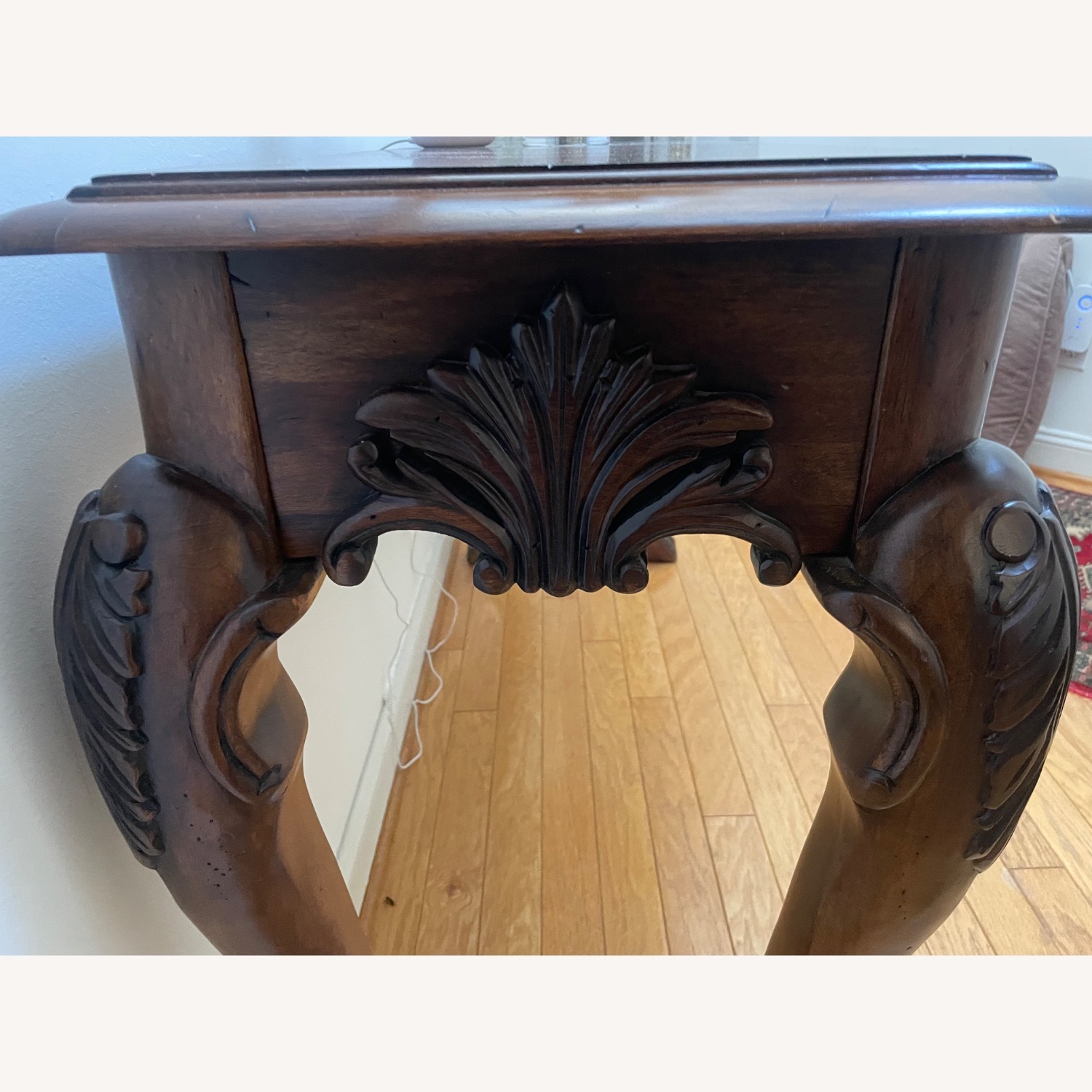 Vintage/Antique Wood Side Table - image-5