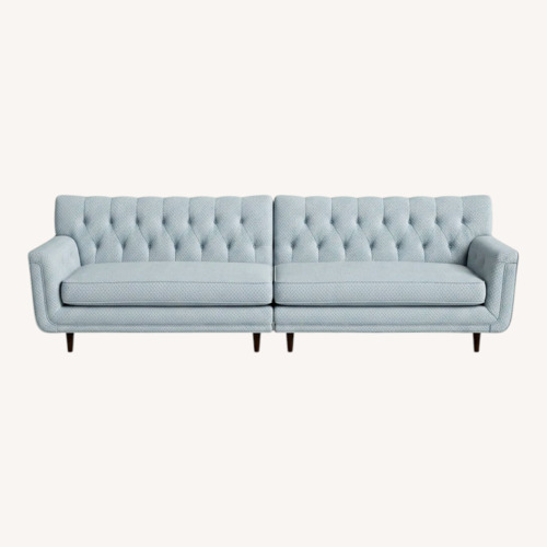 Used Vintage/Antique Finds Blue 2 Piece Sectional for sale on AptDeco