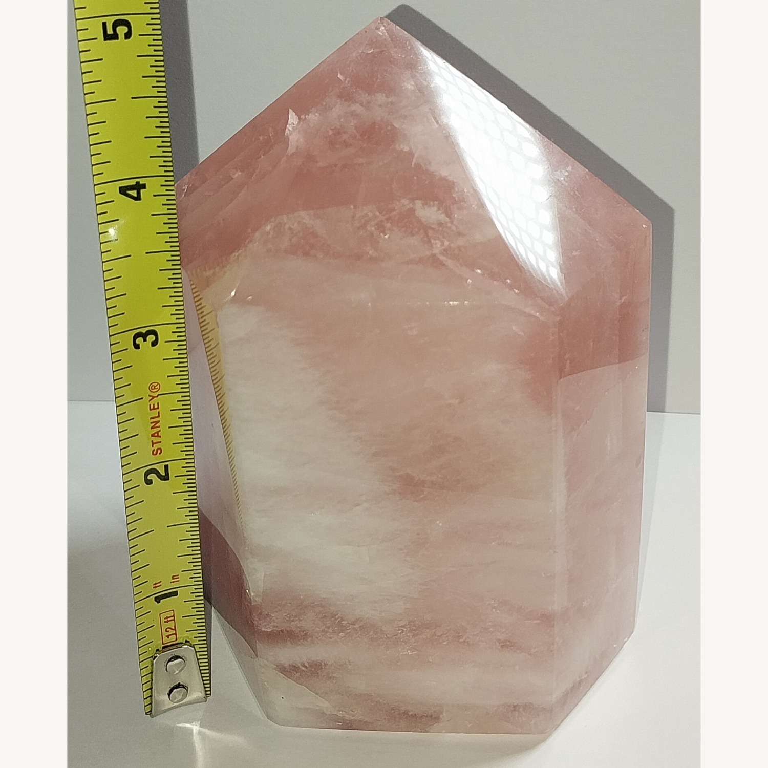 Rose Quartz Crystal Tower - image-6